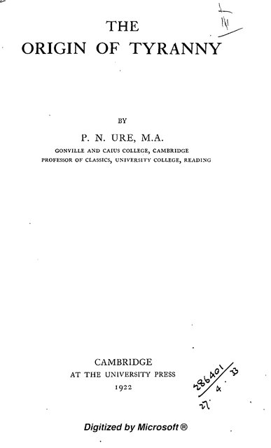 دانلود کتاب The origin of tyranny