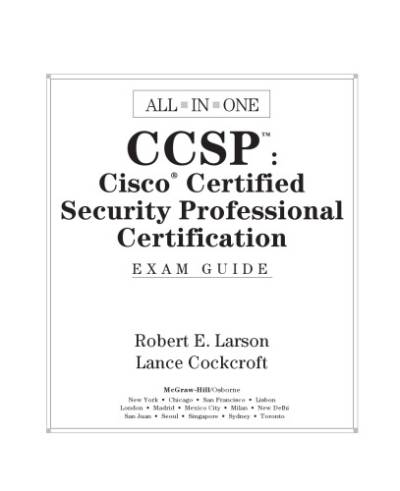 دانلود کتاب CCSP: Cisco certified security professional certification all-in-one: exam guide