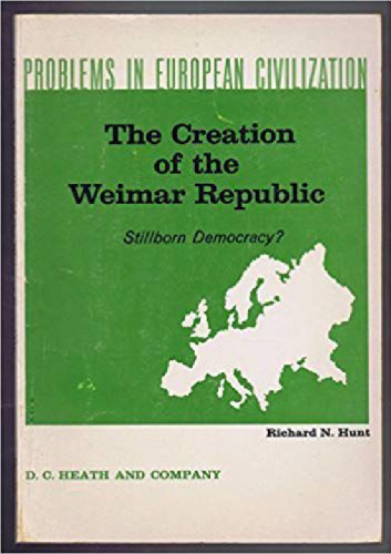 دانلود کتاب The Creation of Weimar Republic . Stillborn Democracy ?