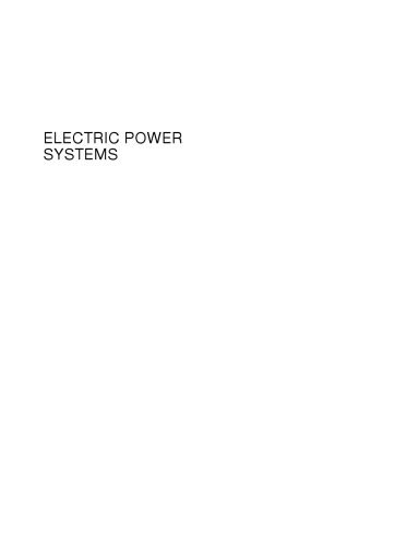 دانلود کتاب Electric Power Systems: Analysis and Control