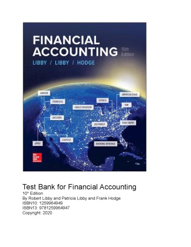 دانلود کتاب Test Bank for Financial Accounting,