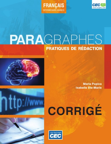 دانلود کتاب Paragraphes: Pratiques de rédaction. Corrigé