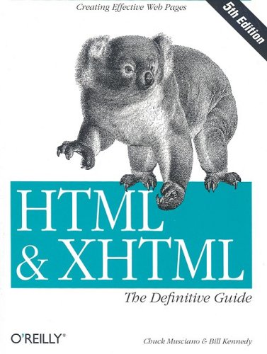 دانلود کتاب HTML & XHTML: The Definitive Guide, Fifth Edition