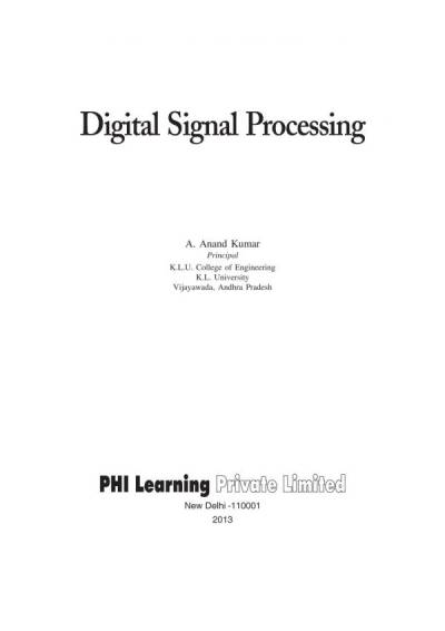 دانلود کتاب Digital Signal Processing