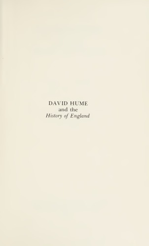 دانلود کتاب David Hume and the History of England
