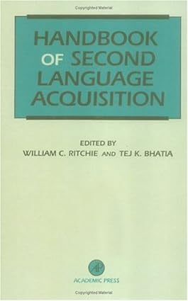 دانلود کتاب Handbook of Second Language Acquisition