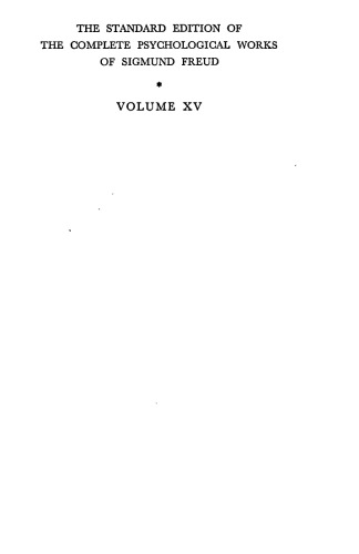 دانلود کتاب Standard Edition of the Complete Psychological Works Sigmund Freud