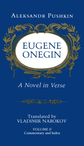 دانلود کتاب Eugene Onegin : a novel in verse
