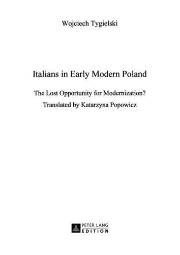 دانلود کتاب Italians in early modern Poland: the lost opportunity for modernization?