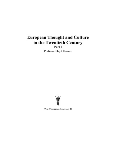 دانلود کتاب European thought & culture in the 20th century