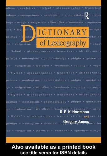 دانلود کتاب Dictionary of Lexicography
