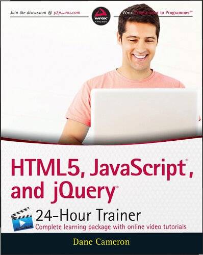 دانلود کتاب HTML5, JavaScript, and jQuery 24-Hour Trainer