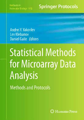 دانلود کتاب Statistical Methods for Microarray Data Analysis: and Protocols