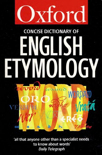 دانلود کتاب The Concise Oxford Dictionary of English Etymology