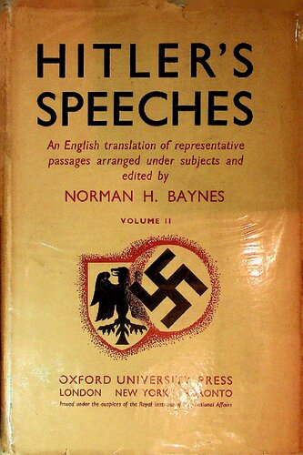 دانلود کتاب Hitler’s Speeches