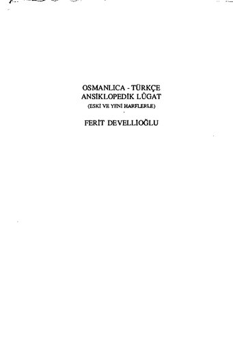 دانلود کتاب OSMANLICA – TÜRKÇE ANSİKLOPEDİK LUGAT (ESKİ VE YENİ HARFLERLE)