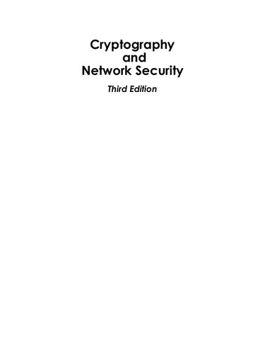 دانلود کتاب Cryptography and network security