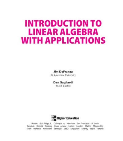 دانلود کتاب Introduction to Linear Algebra