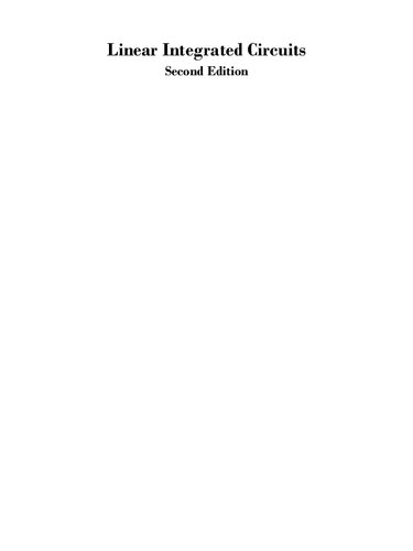 دانلود کتاب Linear Integrated Circuits