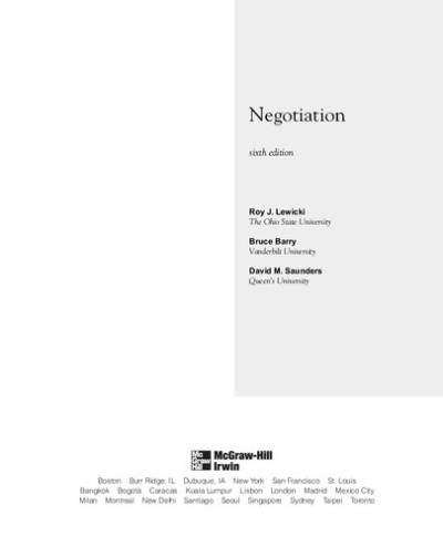 دانلود کتاب Negotiation