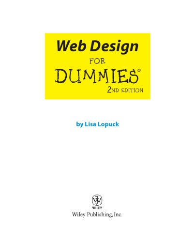 دانلود کتاب Web design for dummies