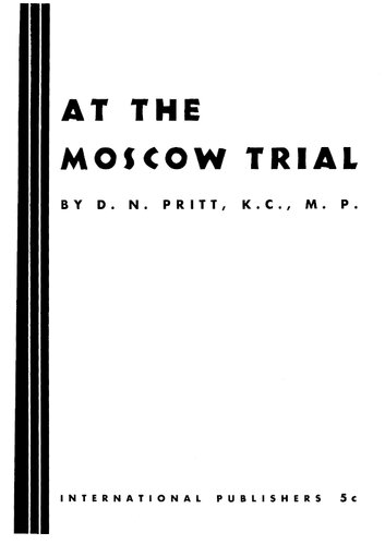 دانلود کتاب At the Moscow Trial