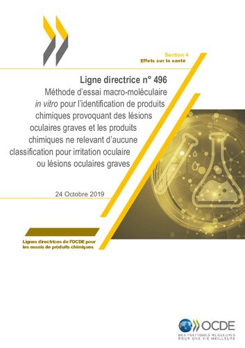 دانلود کتاب Ligne directrice n° 496: Méthode d’essai macro-moléculaire in vitro, etc.