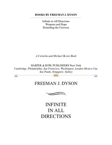 دانلود کتاب Infinite in All Directions