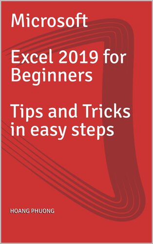 دانلود کتاب Microsoft Excel 2019 for Beginners Tips and Tricks in easy steps