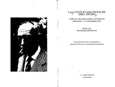 دانلود کتاب La langue et les textes en grec ancien