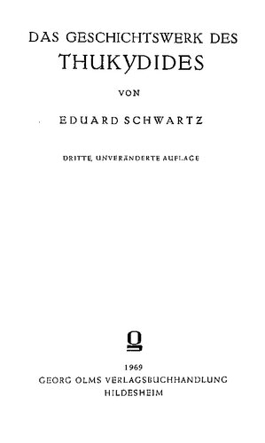 دانلود کتاب Das Geschichtswerk des Thukydides