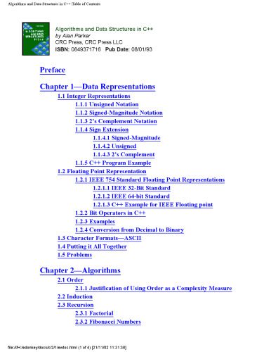 دانلود کتاب Algorithms and Data Structures in C++