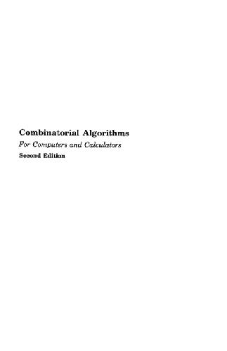 دانلود کتاب Combinatorial algorithms for computers and calculators