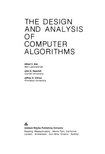 دانلود کتاب The Design and Analysis of Computer Algorithms