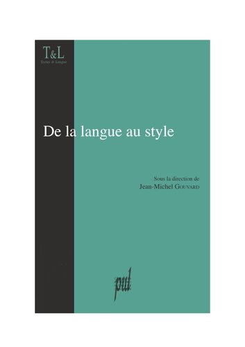 دانلود کتاب De la langue au style