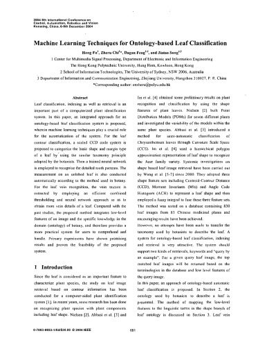 دانلود کتاب Machine Learning Techniques for Ontology-based Leaf Classification