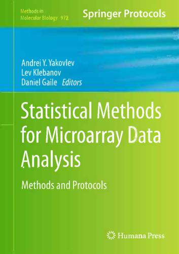 دانلود کتاب Statistical Methods for Microarray Data Analysis: and Protocol