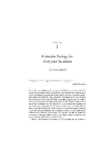دانلود کتاب Molecular biology for computer scientists