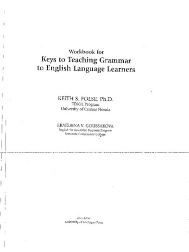 دانلود کتاب Workbook for Keys to Teaching Grammar English Language Learners