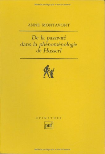 دانلود کتاب De la passivite dans phenomenologie Husserl