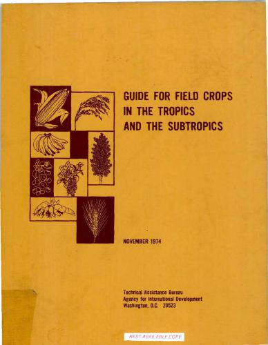دانلود کتاب Guide for Field Crops in the Tropics and Subtropics