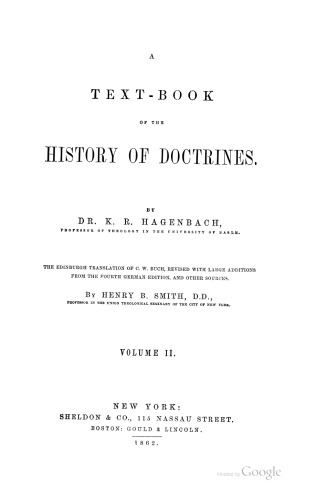 دانلود کتاب A Text book of the History Doctrines