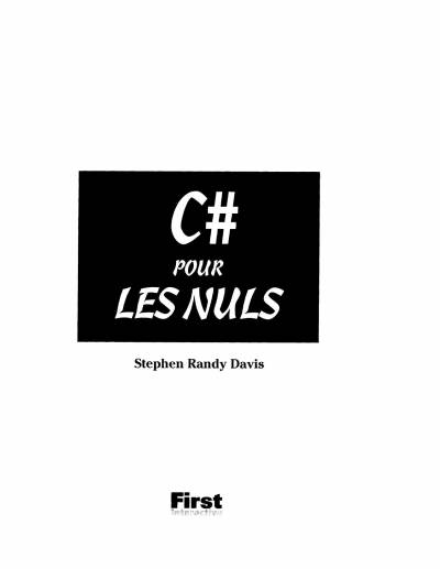 دانلود کتاب C# – Pour les nuls