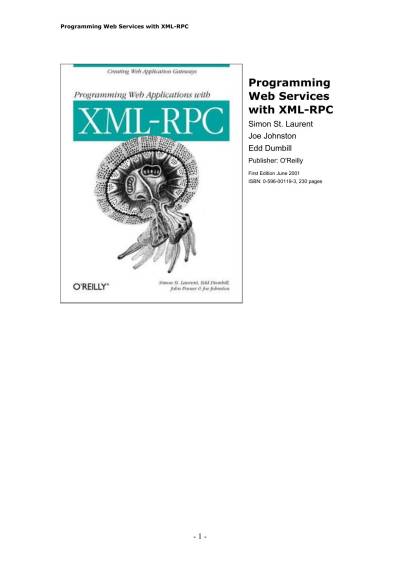 دانلود کتاب Microsoft Word – Programming Web Services with XML_RPC.doc