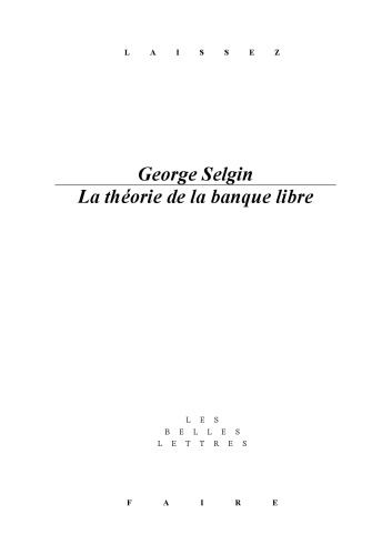 دانلود کتاب La theorie de banque libre