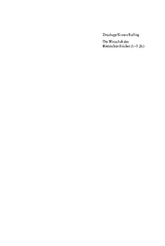 دانلود کتاب Die Wirtschaft des römischen Reiches (1.-3. Jahrhundert)