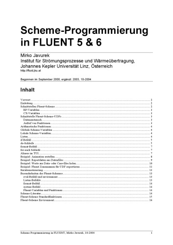دانلود کتاب Scheme-Programmierung in FLUENT 5 & 6