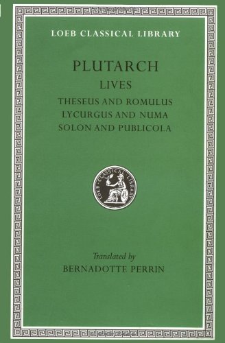 دانلود کتاب Plutarch’s Lives: Theseus and Romulus. Lycurgus Numa. Solon Publicola