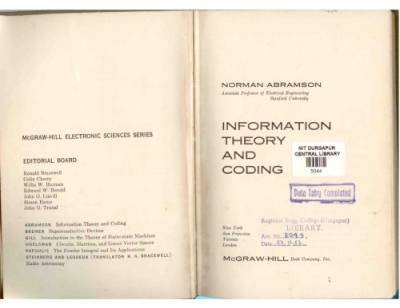 دانلود کتاب Information Theory and Coding