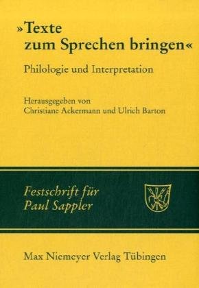 دانلود کتاب Texte zum Sprechen bringen: Philologie und Interpretation